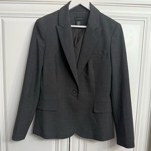Venus Sz 10 Dark Grey Single Breasted Blazer Single Button Closure Tailored Fit